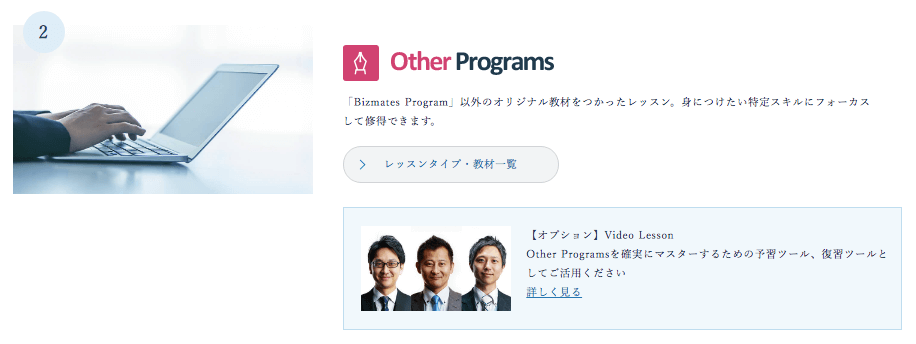 ビズメイツ other programs
